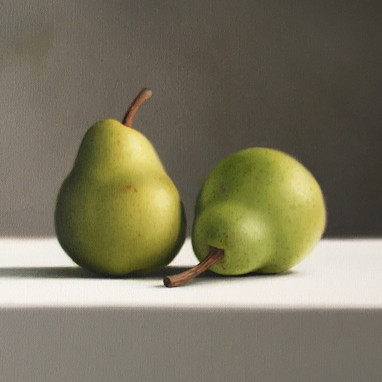 Oil painting - Two Pears